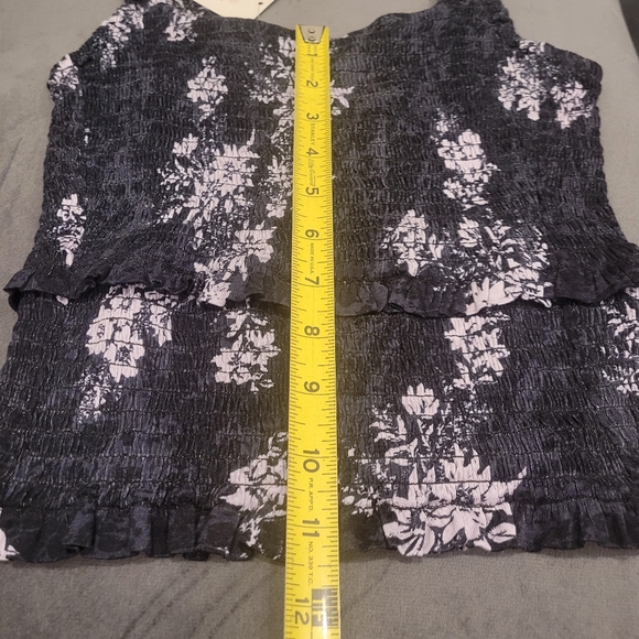 NWT Free People Intimately Hannah Boho Shirred Tiered Tank Top - Picture 9 of 10